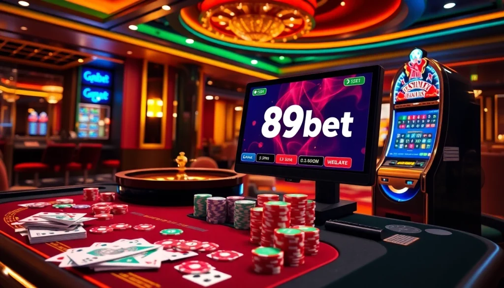 Experience the thrill of the game 89bet in a luxurious virtual casino setting.